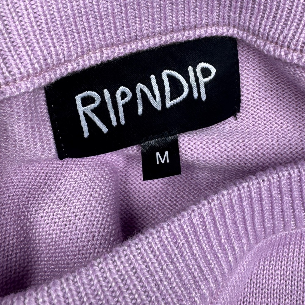RIPNDIP My Little Nerm Knitted Rainbow Cat Unicorn Lavender Purple Sweater M - Picture 15 of 16